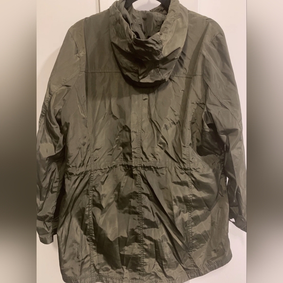 Michael Kors Hooded Anorak Olive Jacket Size XL - Picture 3 of 8